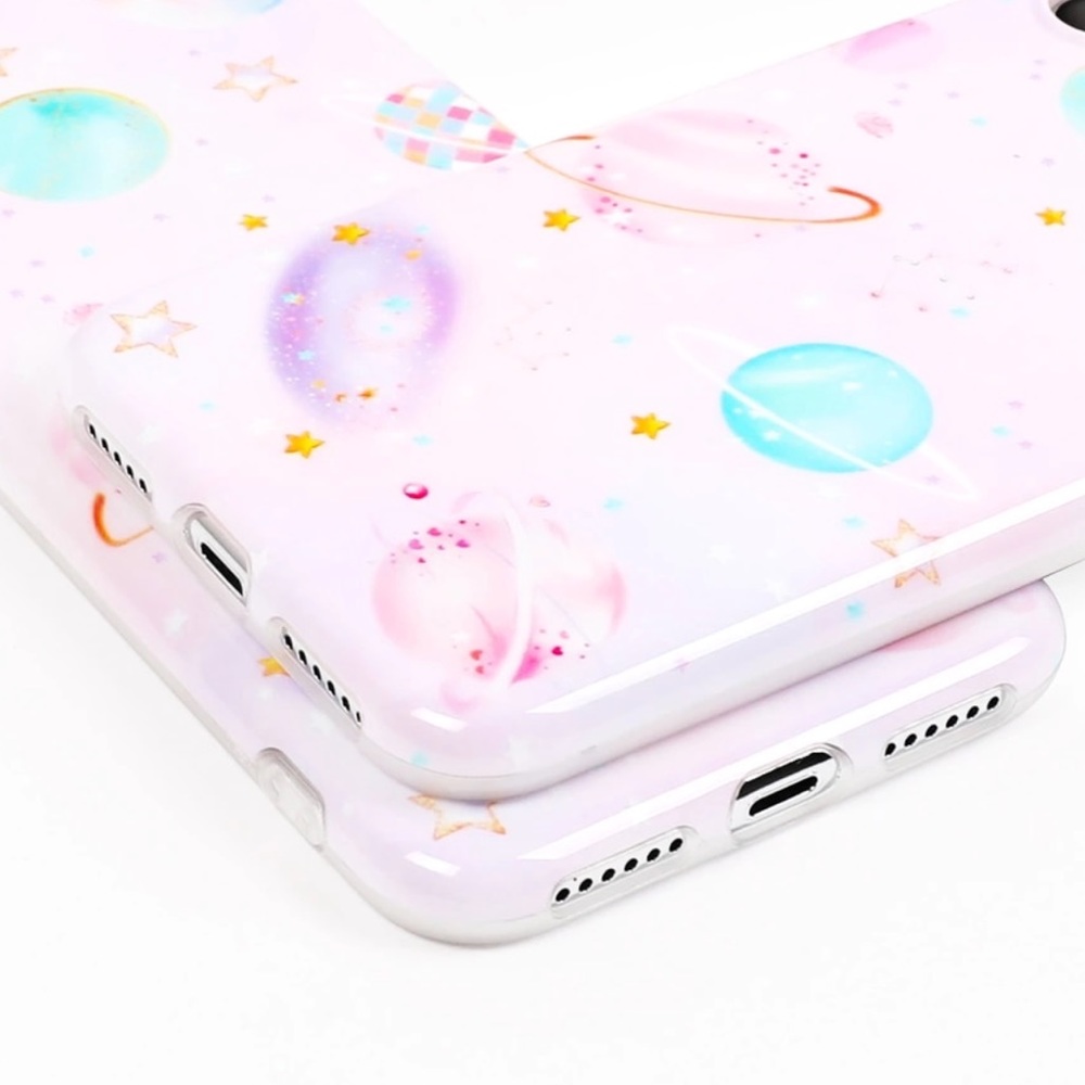 NEW iPhone 7+/8+ Pink Planet Soft TPU Case - Picture 5 of 5